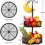 Dvostruka metalna košara za voće