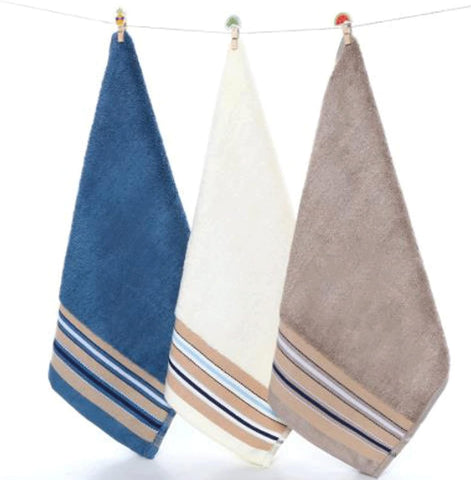 3 peškira od bambusa u različitim bojama