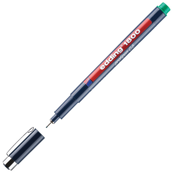 FLOMASTER ZA TEHNIČNO RISANJE PROFIPEN 0,5MM EDDING 1800 ZELENI