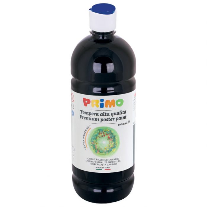 BOJA TEMPERA  1LITRA PRIMO 203TL1000800 CRNA