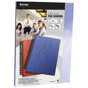 Platnice za spiralno vezavo 180my pvc a4 pk100 fornax modre
