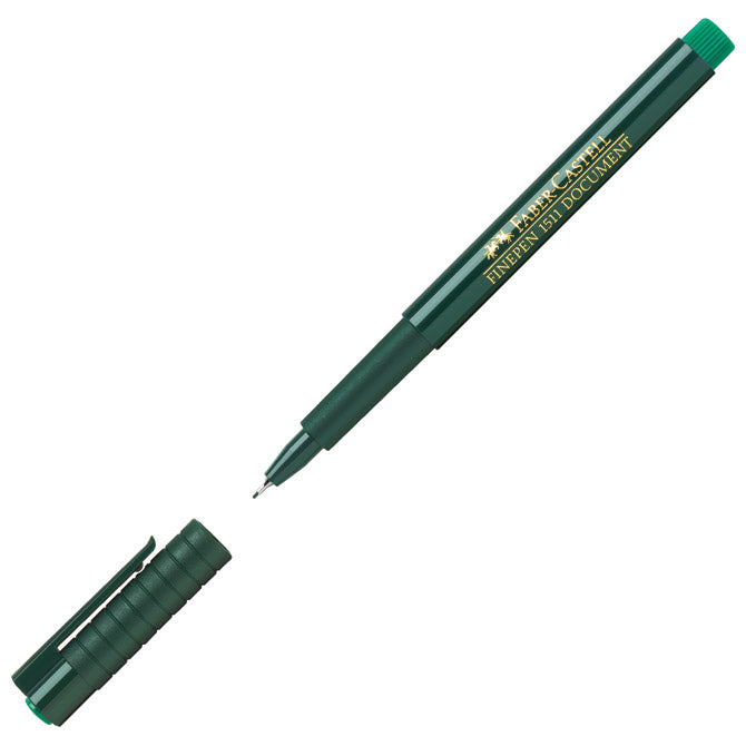 Flomaster finepen 0,4mm faber castell 1511 zeleni