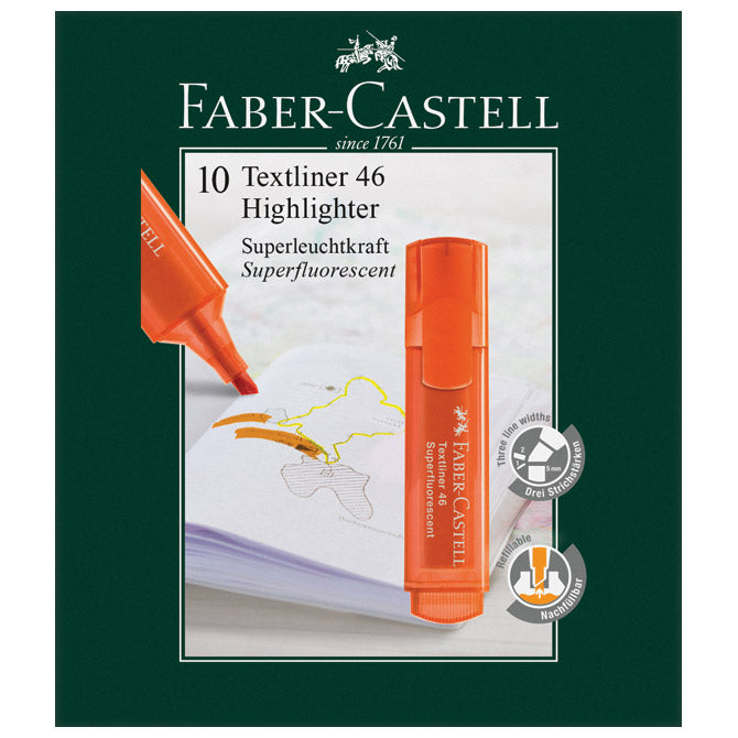 SIGNIR 1-5MM 46 SUPERFLUORESCENT FABER CASTELL 154615 NARANČASTI