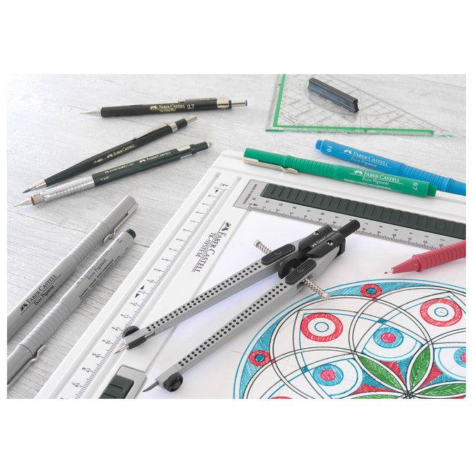 ŠESTAR S PRECIZNIM PODEŠAVANJEM PLUS MINE GRIP 2001 FABER-CASTELL 174472 SIVI BLISTER