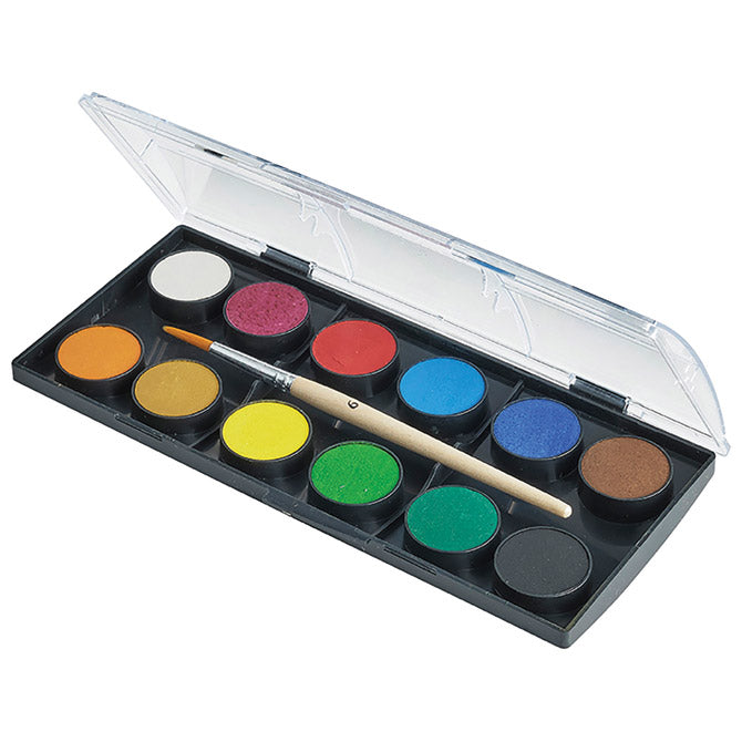 Boja vodena fi 30mm 12boja plus kist faber castell 125012 blister