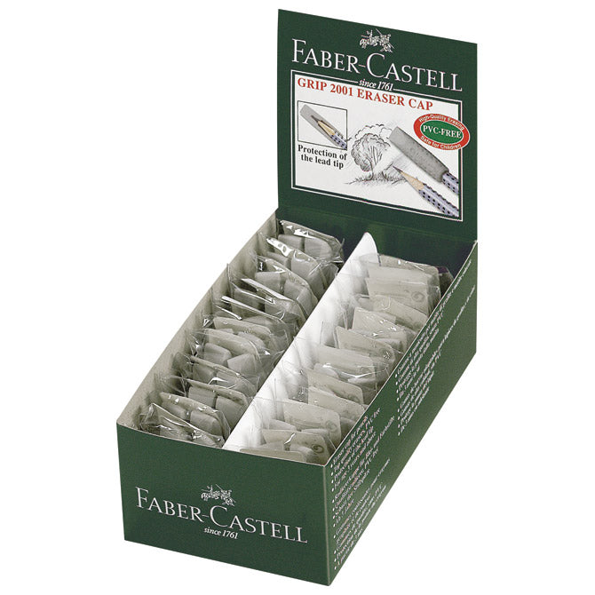 GUMICA-ČEP GRIP 2001 PK2 FABER CASTELL 187000 SIVA