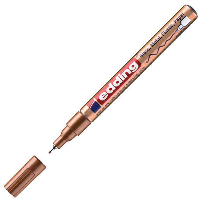 Marker permanentni laki 0,8 mm edding 780 bronasti
