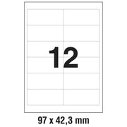 ETIKETE ILK  97X42,3MM PK100L ZWECKFORM 3659
