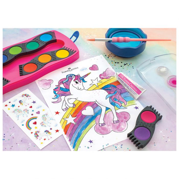 ČAŠA ZA TEMPERE CLIC&GO FABER-CASTELL 181510 PLAVA BLISTER