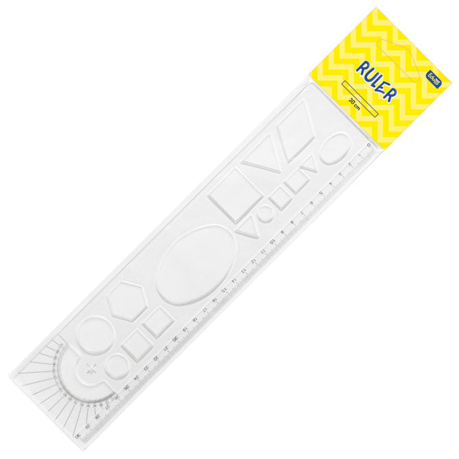 Ravnalo pvc 30cmx7cm(likovi) educa blister