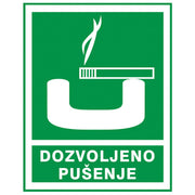 NALJEPNICE "DOZVOLJENO PUŠENJE" SIMBOL 3263