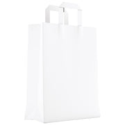 Okrasne vrečke natron 32x43x15cm ravna ročaj pak50 dolge bele