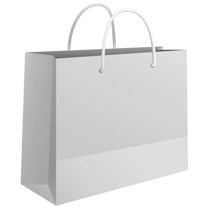 VREĆICE UKRASNE 50X37X12CM SJAJNA PLASTIFIKACIJA FORNAX BIJELE