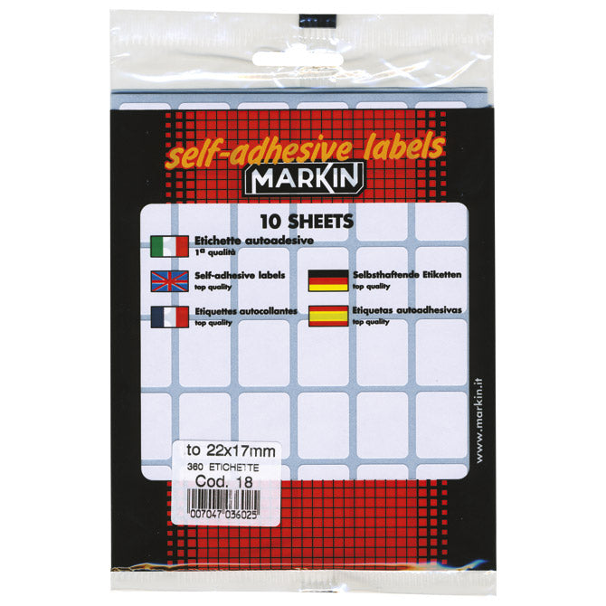 Nalepke slep 22x17mm pk10L Markin 10018 blister