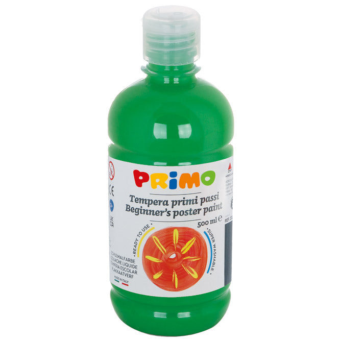 Boja tempera  0,5 litre primo base cmp.202br500610 zelena