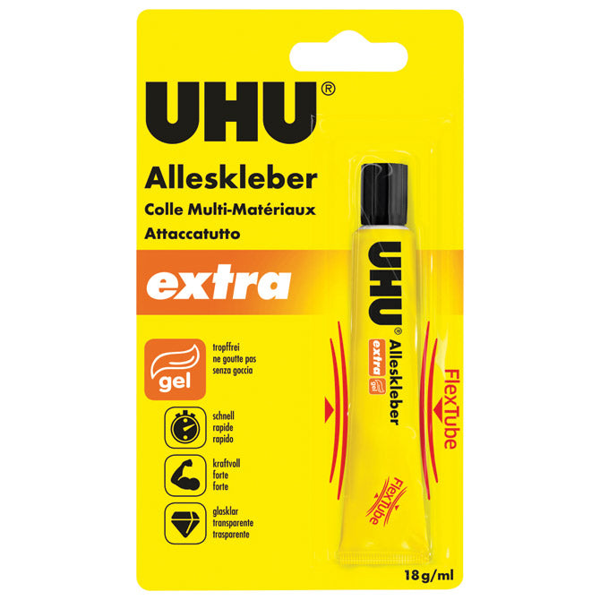 Univerzalno lepilo tuba 18g flex plus clean gel uhu.38285 blister