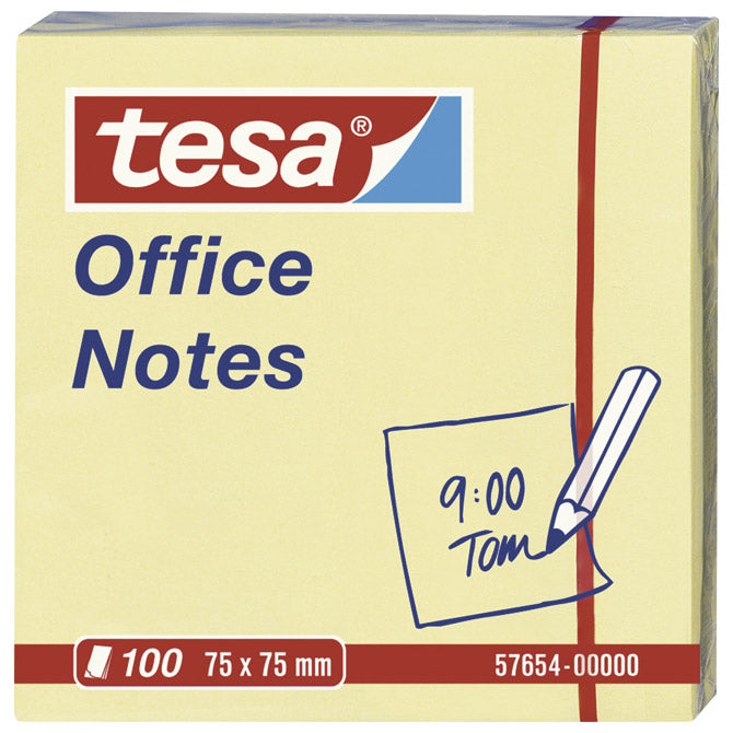 Blok samoljepljiv  75x75mm 100l office notes tesa 57654 žuti