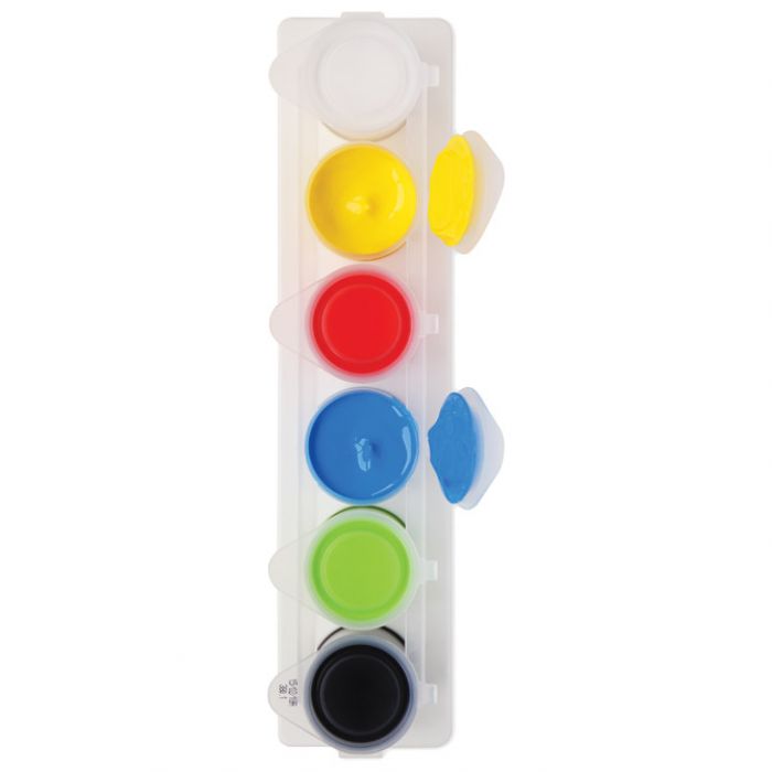 BOJA TEMPERA AKRILNA  25ML U ČAŠI 6BOJA PLUS PALETA PRIMO 408TA6 BLISTER