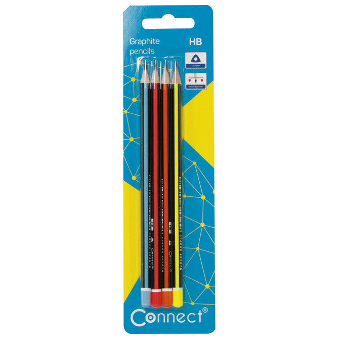 OLOVKA GRAFITNA HB TROKUTASTA PK4 CONNECT BLISTER