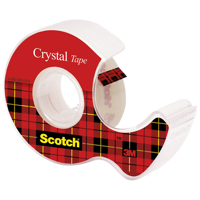 Trak lepljiva nevidna 19mm/ 7,5m scotch crystal 3m.blister
