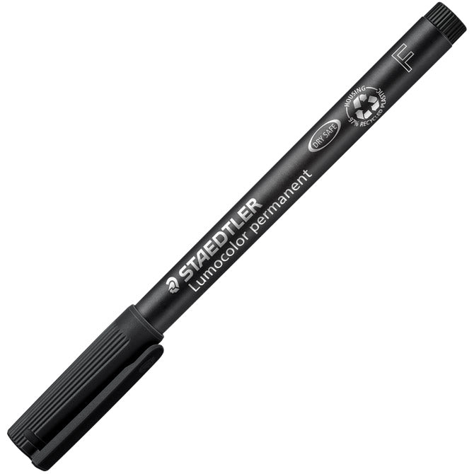 MARKER PERMANENTNI 0,6MM RECIKLIRANI LUMOCOLOR STAEDTLER 318-9 CRNI