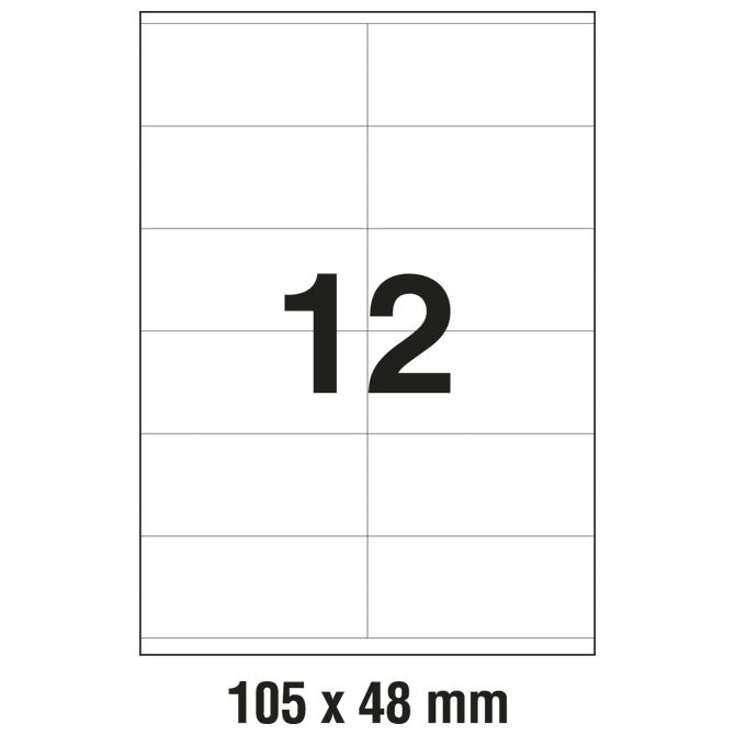 ETIKETE ILK 105X48MM PK100L ZWECKFORM 3424