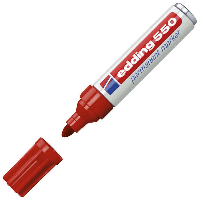 MARKER PERMANENTNI 3-4MM EDDING 550 CRVENI