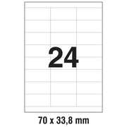 ETIKETE ILK  70X33,8MM PK100L ZWECKFORM 3664