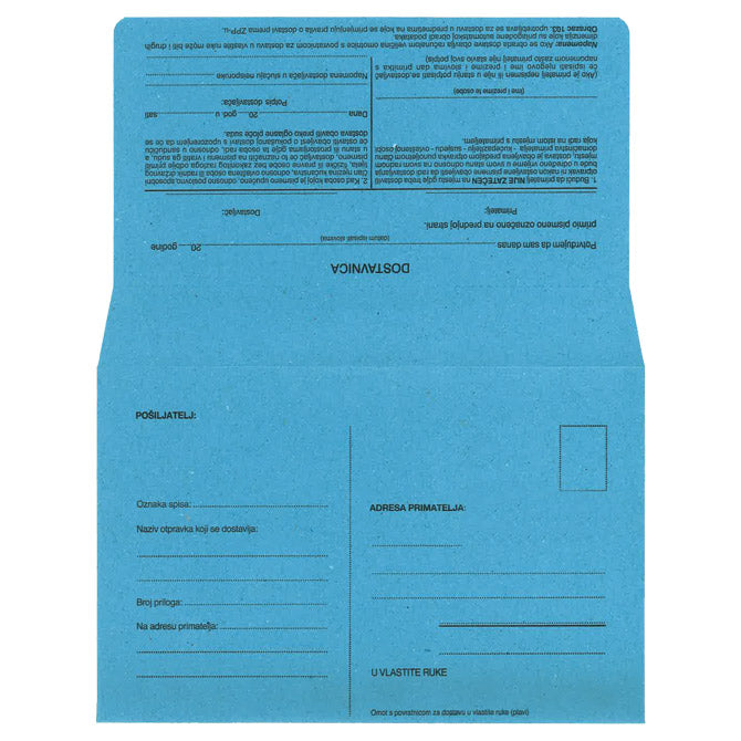Kuverte b6-5 s povratnicom strip pk1000 croatan