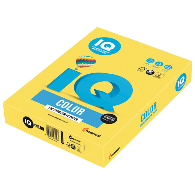 PAPIR ILK IQ INTENZIV A4 160G PK250 MONDI CY39 KANARINSKI ŽUTI