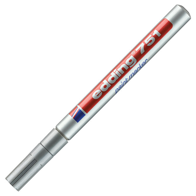 Marker permanentni lakirajući 1-2mm edding 751 srebrni
