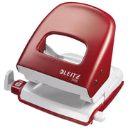 Bušač 2 rupe do  30 listova leitz 50080025 crveni