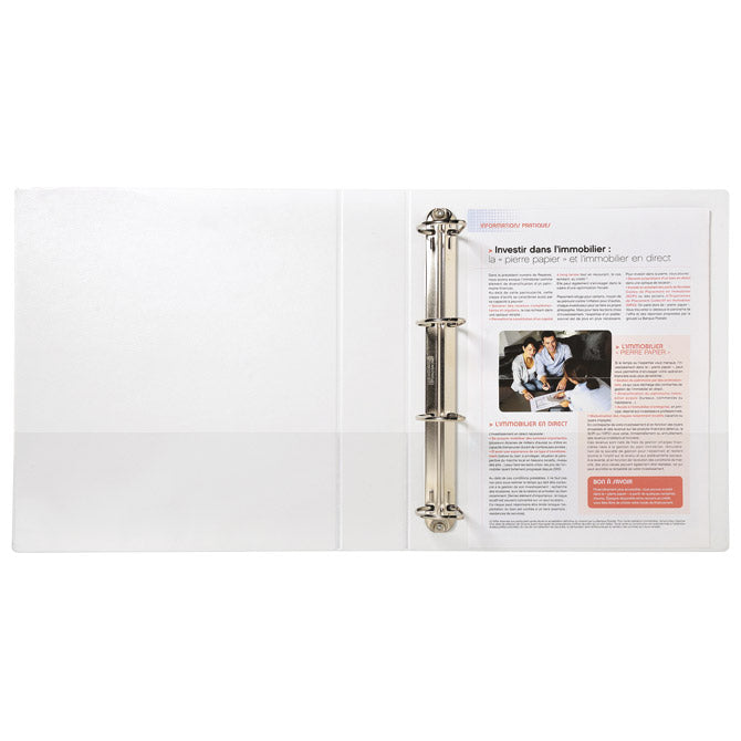 Mapa uložna 4d ringa-fi40mm/hrbat-60mm a4 exacompta 51843e bijela
