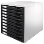 KUTIJA S 10 LADICA FORM SET LEITZ 52810095 SIVO-CRNA