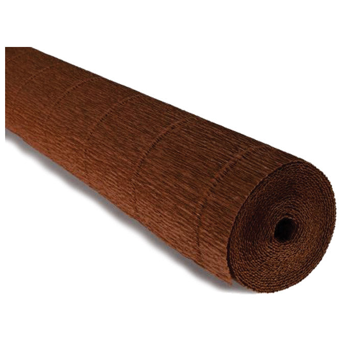 Krepa papir 180g 50x250cm cartotecnica rossi 568 temno rjava