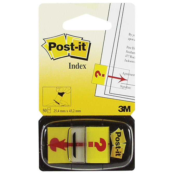 ZASTAVICA 25,4X43,2MM 50L POST-IT 3M.680-32 "?" ŽUTA BLISTER-EOL!!