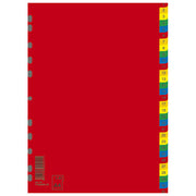 Pregrada plastična a4 brojevi 1-31 kolor donau 7736095pl-99