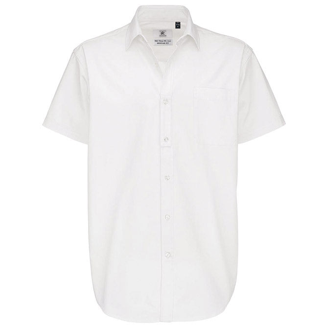 KOŠULJA MUŠKA KRATKI RUKAVI B&C SHARP 130G BIJELA 2XL!!