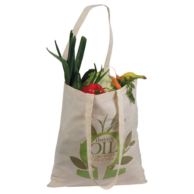 VREĆICE ZA KUPOVINU PAMUČNA 37X41CM DUGE RUČKE MANACOR EASY 216406 NATUR