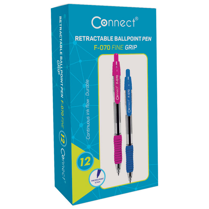 Kemijski svinčnik grip f-070 vložek moder connect roza