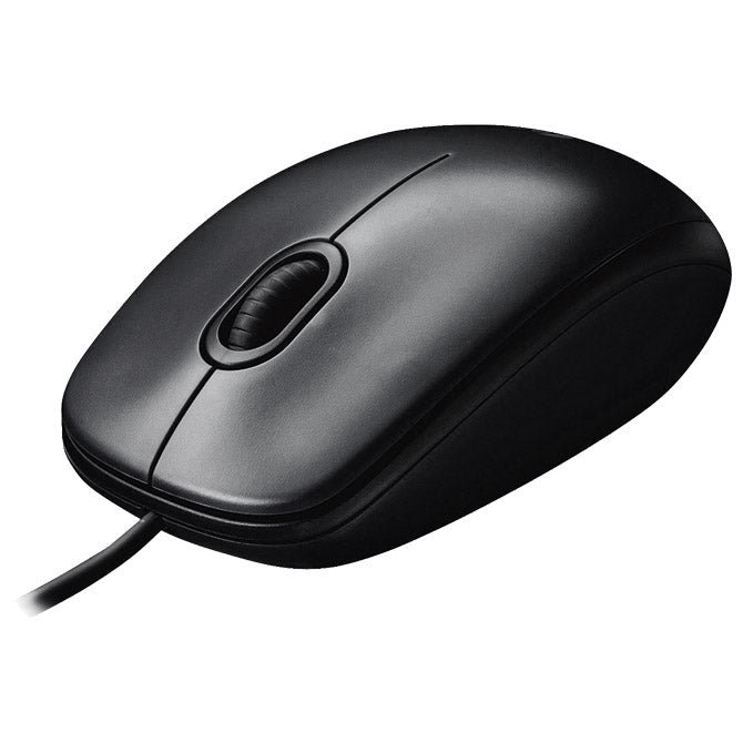 Miška USB 3 gumbi optična žična M90 Logitech črno/sivi blister