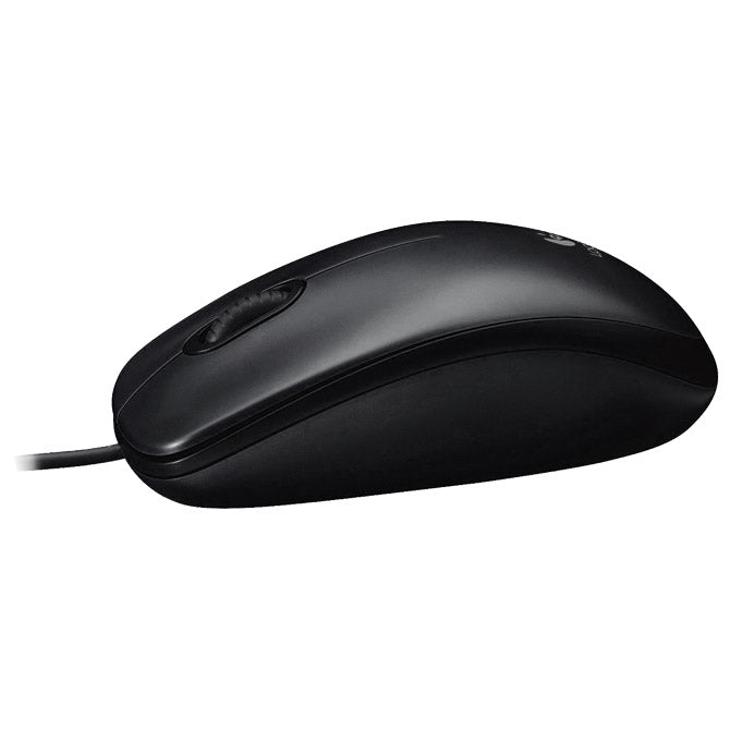 Miška USB 3 gumbi optična žična M90 Logitech črno/sivi blister