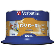 DVD-R 4,7/120 16X SPINDL TISKALNI PK50 VERBATIM 43533