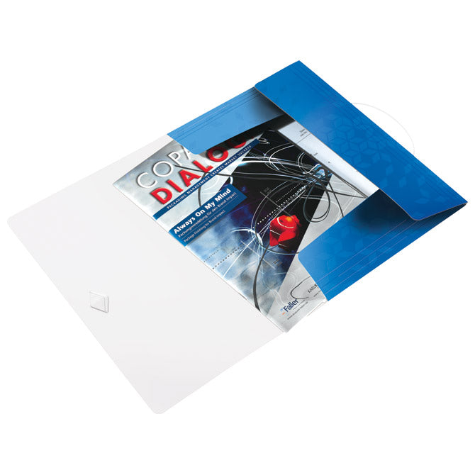 FLODER Z ZAKLOPKO Z ELASTIKO PP A4 WOW LEITZ 45990136 MODRI