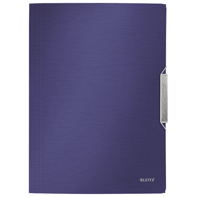 FASCIKL KLAPA S GUMICOM PP A4 STYLE LEITZ 39770069 TAMNO PLAVI