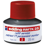 TINTA ZA MARKER PERMANENTNI   25ML EDDING MTK25 CRVENA