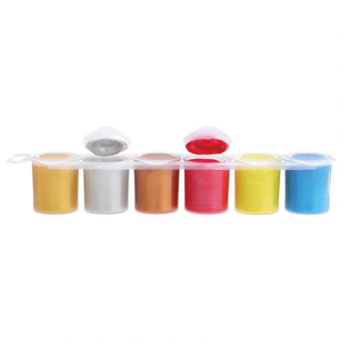 BOJA TEMPERA GVAŠ 25ML U ČAŠI 6BOJA PRIMO 231TM6E METALIK * DO ISTEKA ZALIHA