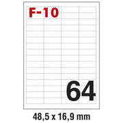 ETIKETE ILK  48,5X16,9MM PK100L FORNAX F-10