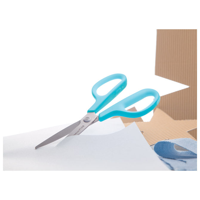 ŠKARE UREDSKE 17,5CM NEHRĐAJUĆI ČELIK FITCUT CURVE SC-175S PLUS.35052 SVIJETLO PLAVE BLISTER