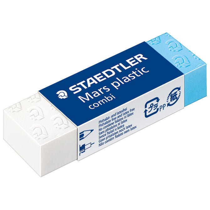 GUMICA MARS PLASTIC COMBI STAEDTLER 526 508 BIJELA/PLAVA-KOMAD